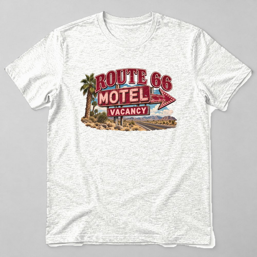 Route 66 Motel Vacancy T-Shirt in White