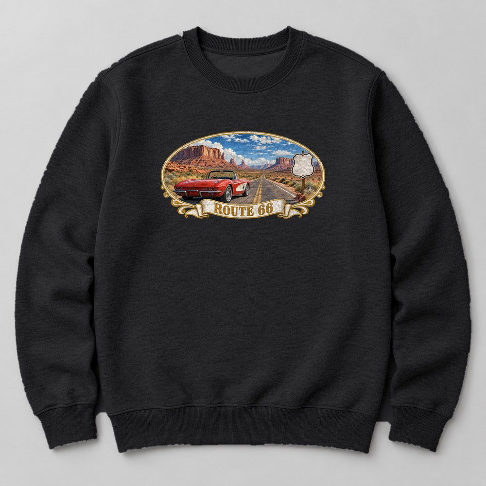 Route 66 Sweatshirt in Black