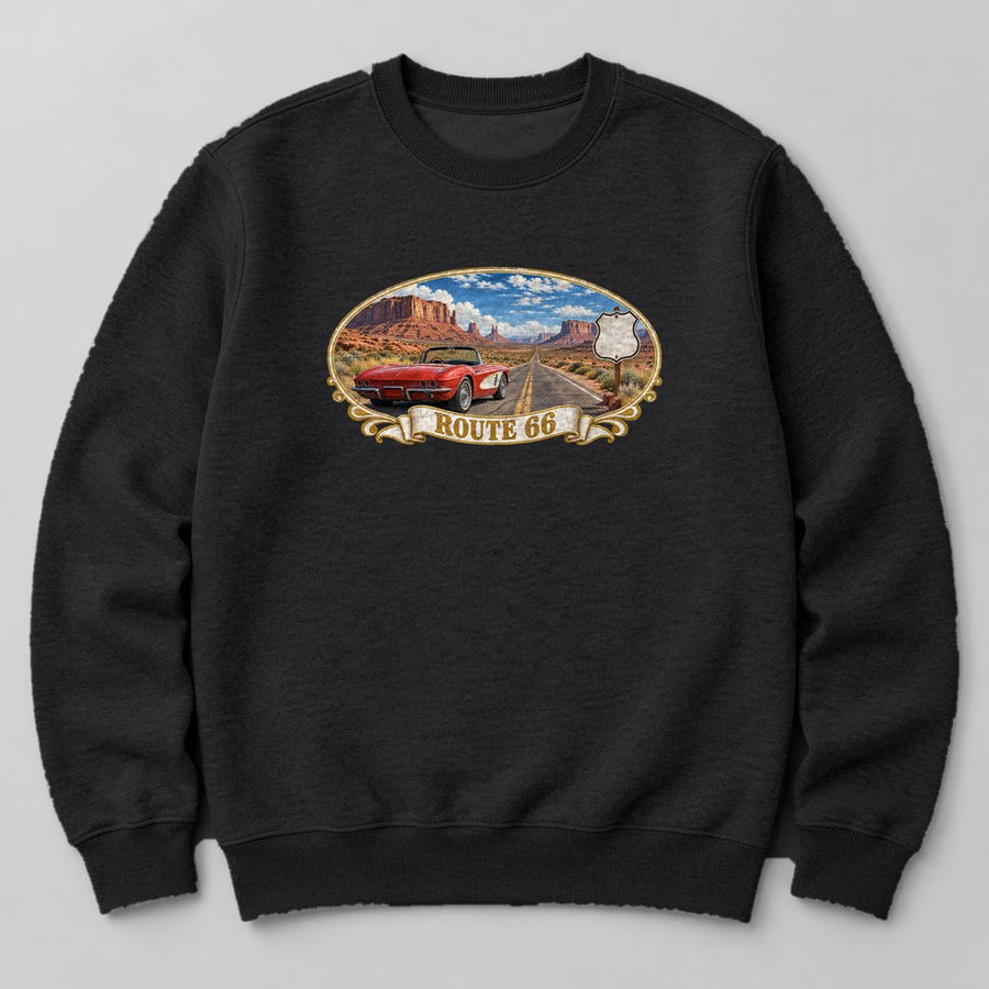 Route 66 Sweatshirt in Black