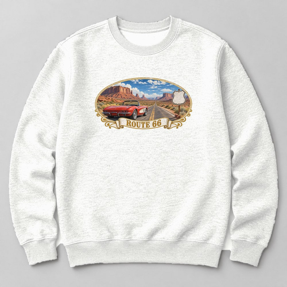Route 66 Sweatshirt in White
