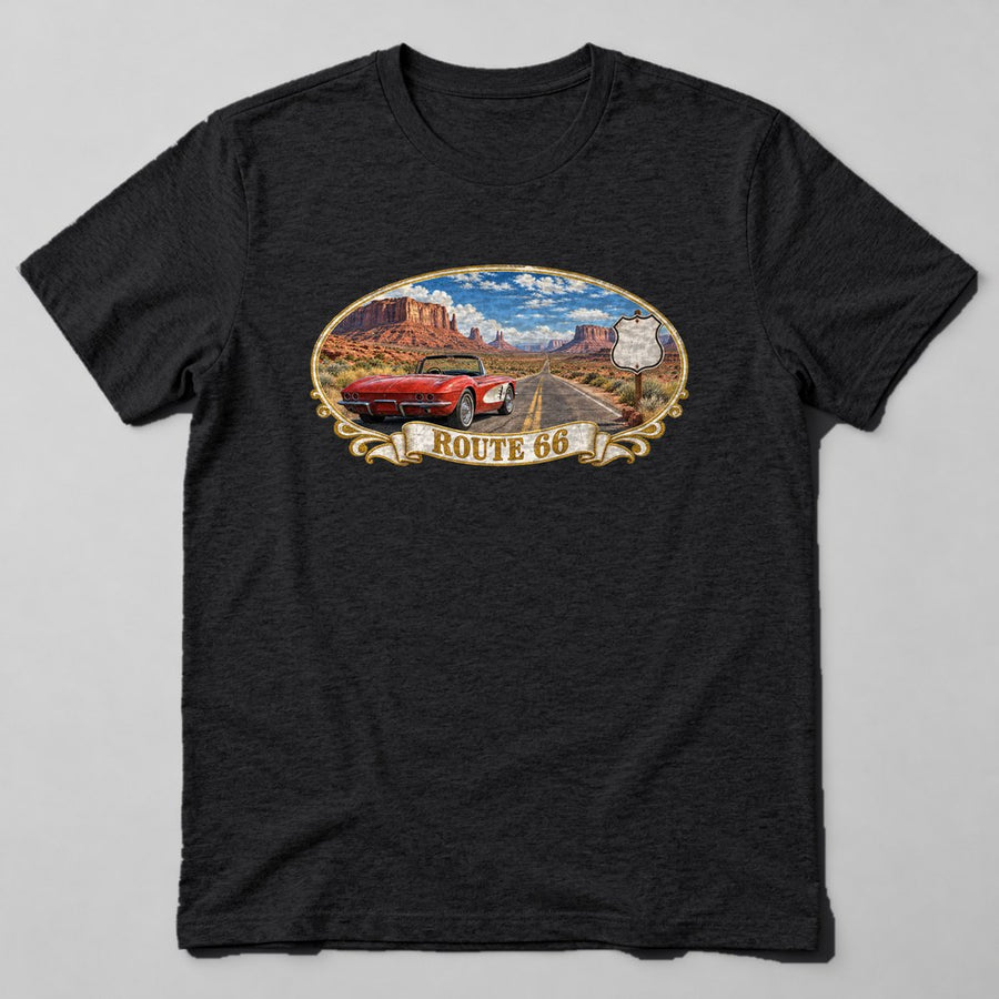 Route 66 T-Shirt in Black