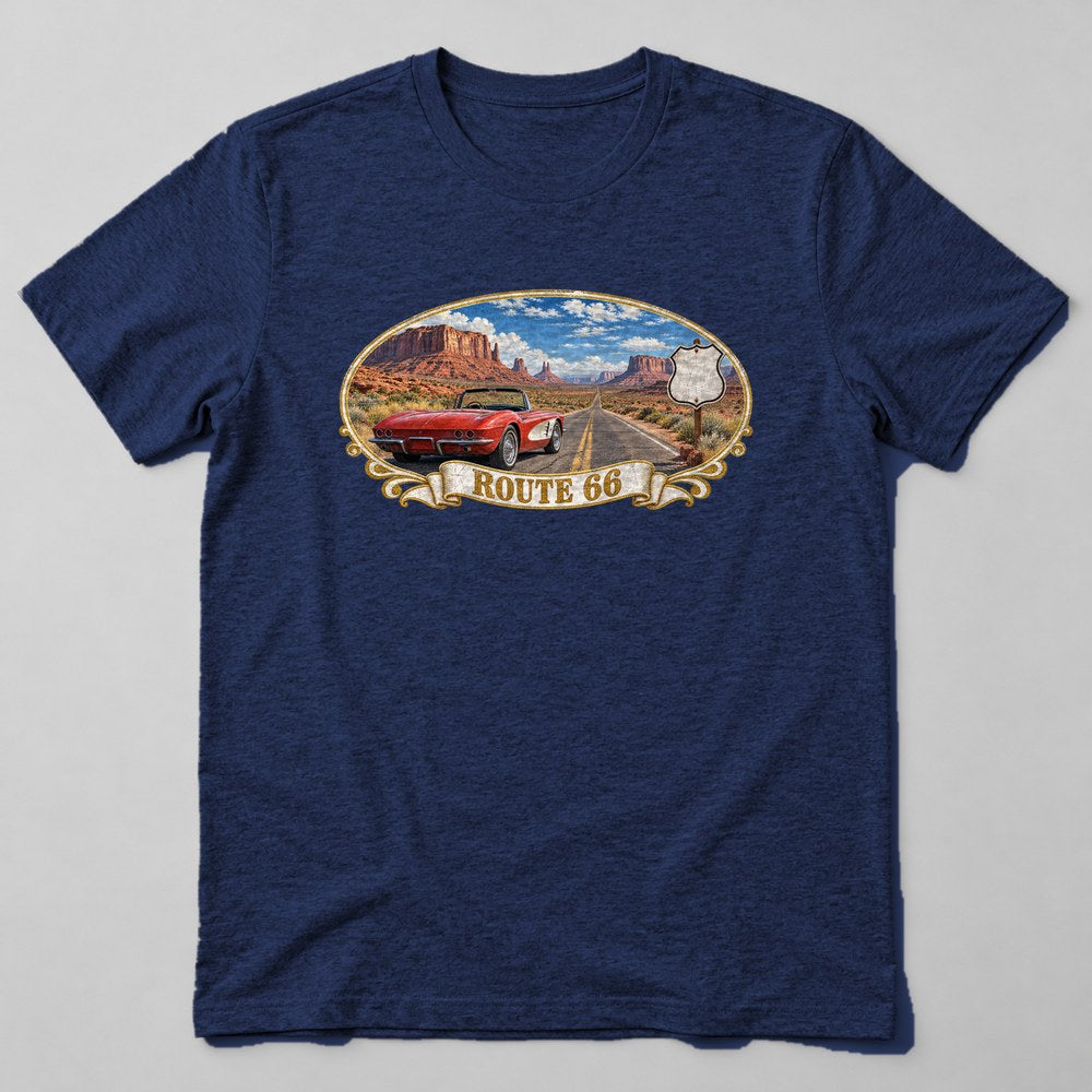 Route 66 T-Shirt in Navy