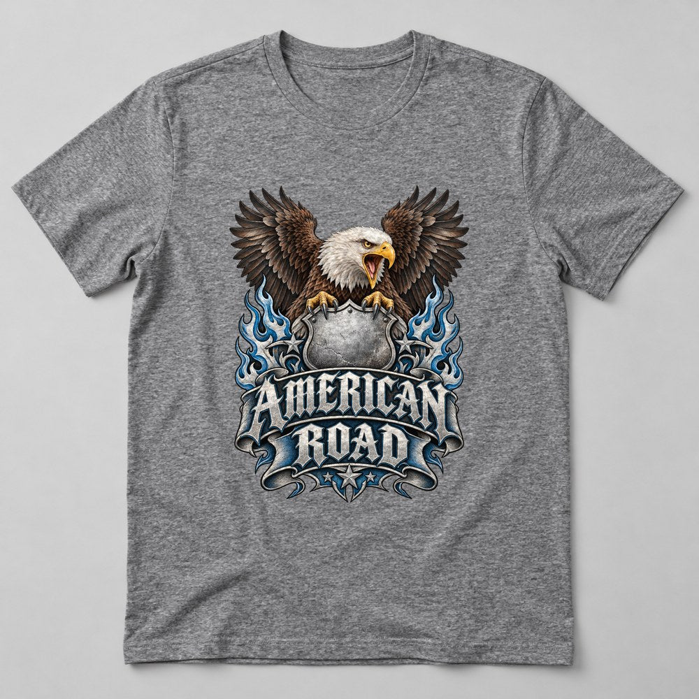 American Road T-Shirt in Heather Grey