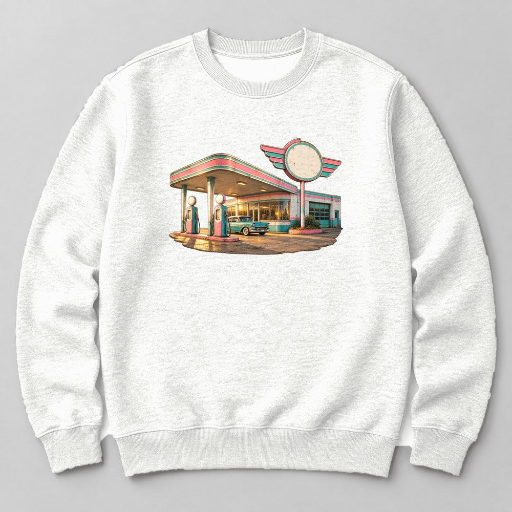 Gas Station Sweatshirt in White