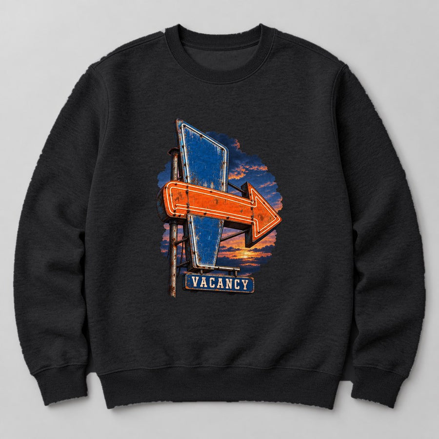 Vacancy Sweatshirt in Black