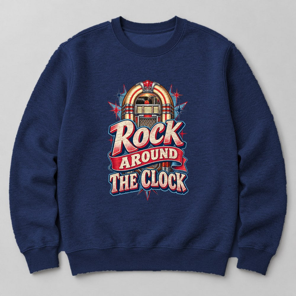 Rock Around the Clock Sweatshirt in Navy