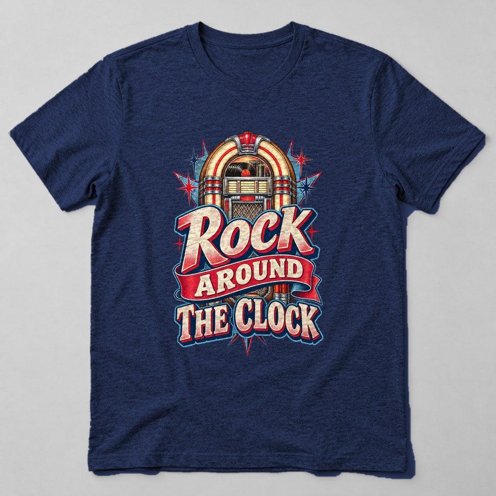 Rock Around the Clock T-Shirt in Navy