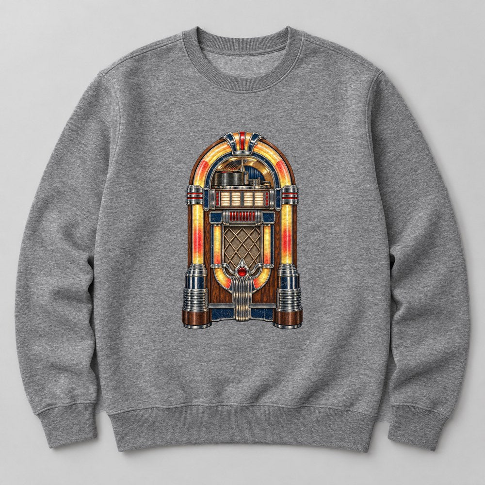 Jukebox Sweatshirt in Heather Grey