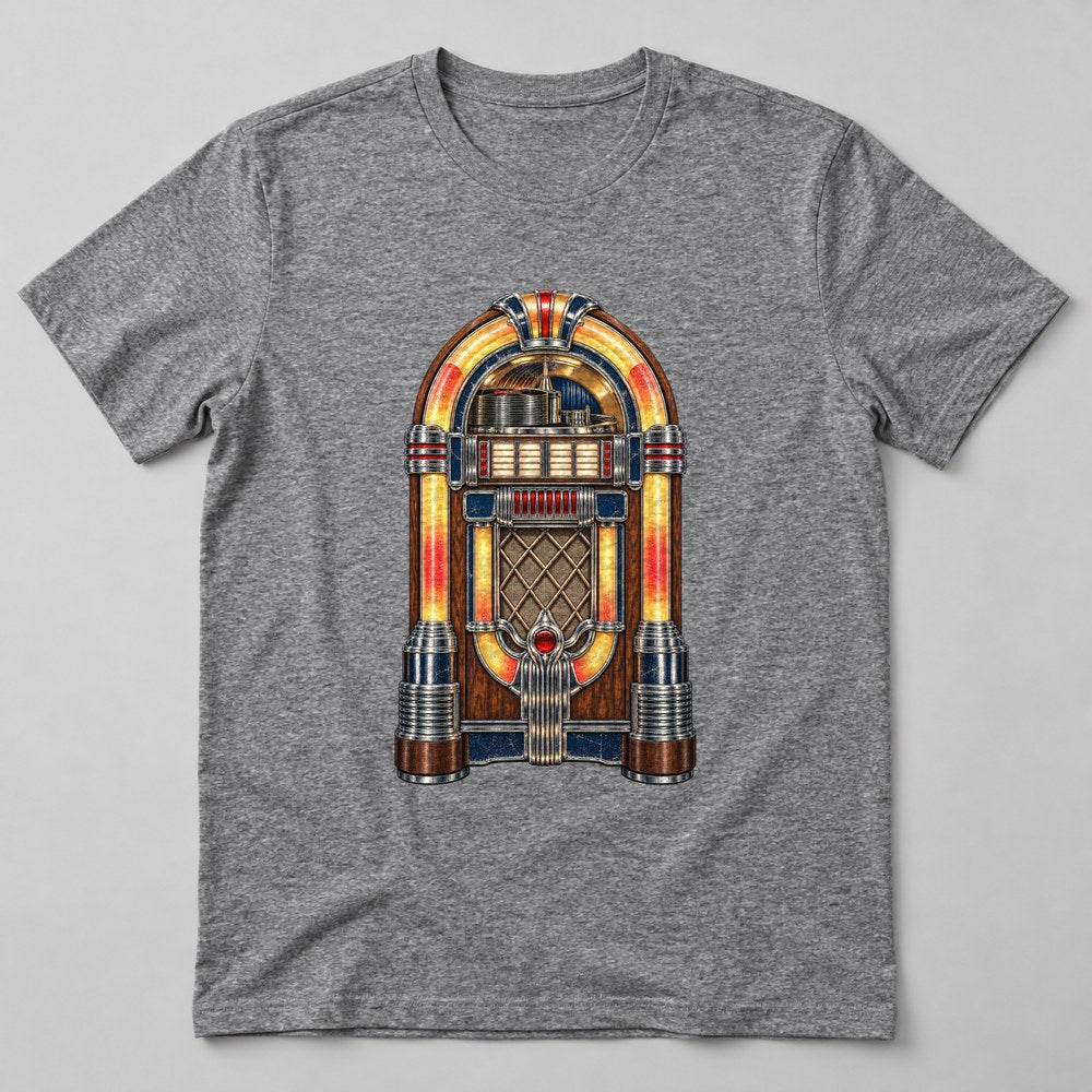Jukebox T-Shirt in Heather Grey