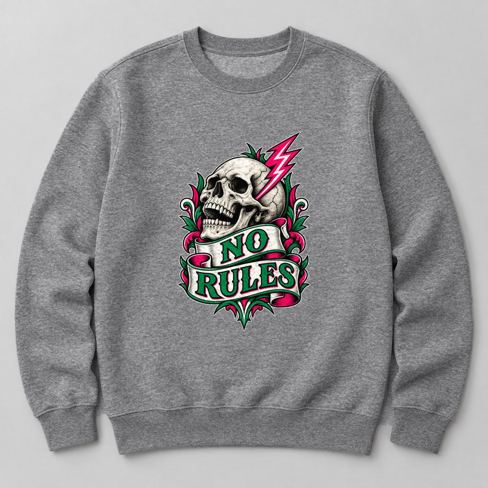 No Rules Sweatshirt in Heather Grey