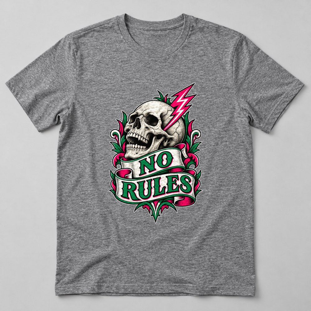 No Rules T-Shirt in Heather Grey