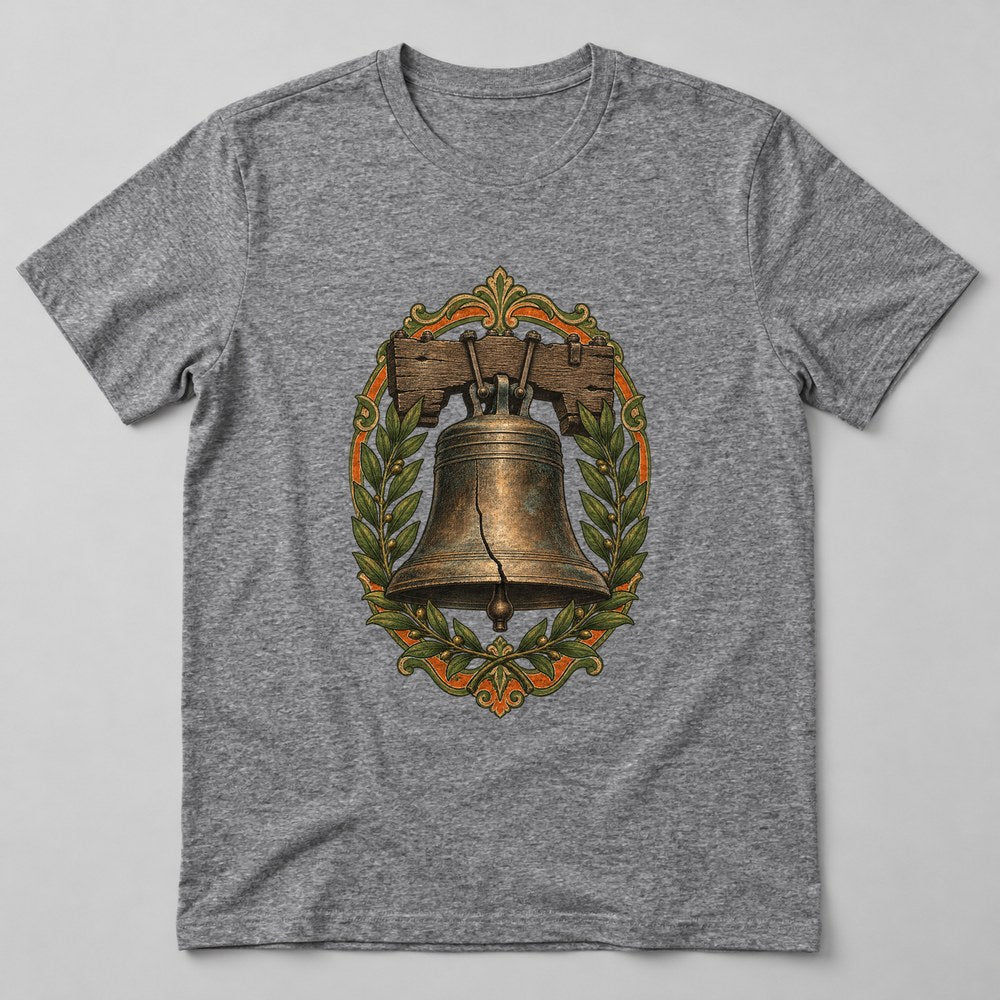 Liberty Bell T-Shirt in Heather Grey