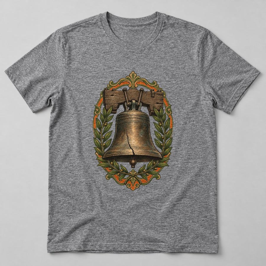 Liberty Bell T-Shirt in Heather Grey