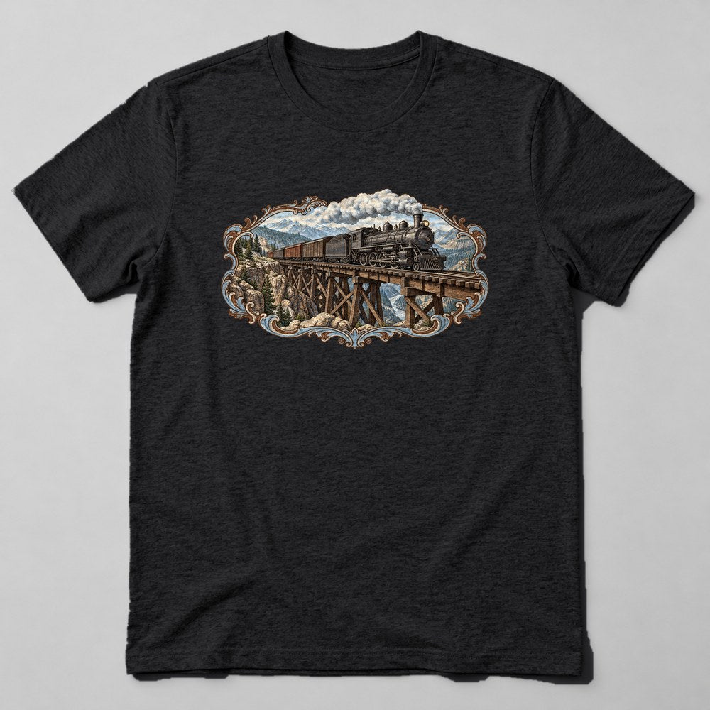 Steam Train T-Shirt in Black