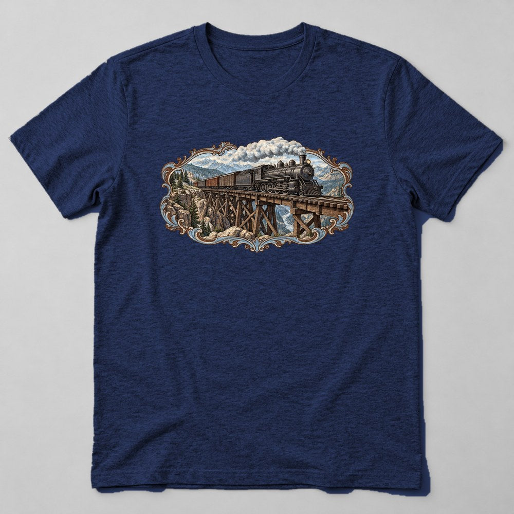 Steam Train T-Shirt in Navy