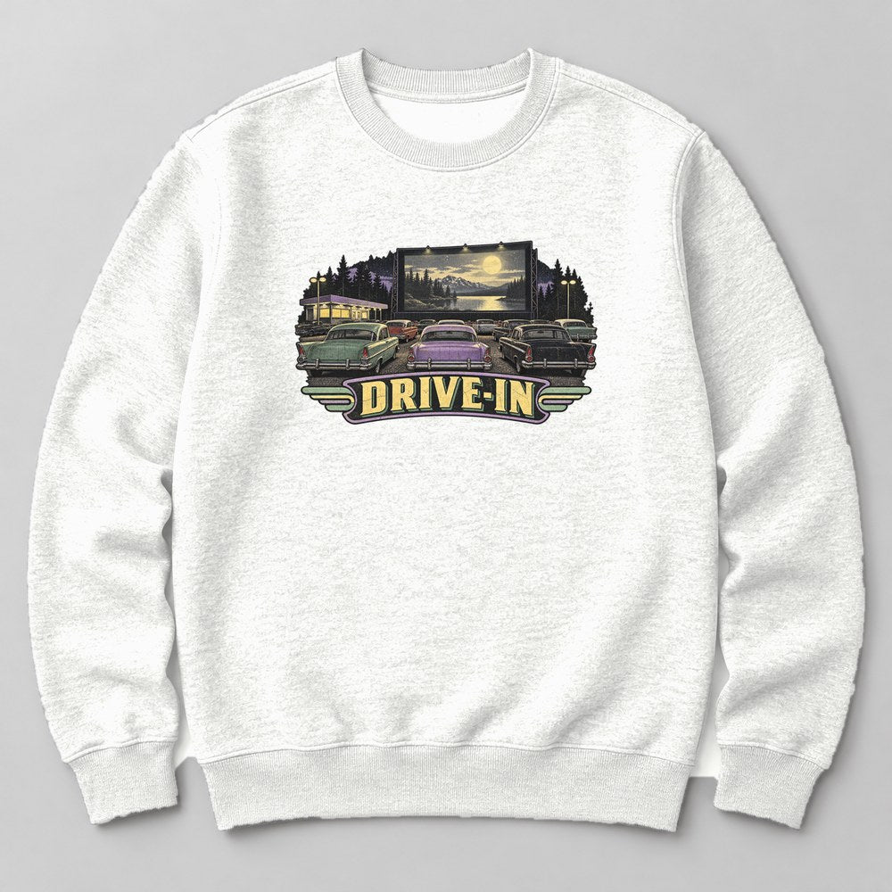 Drive-in Sweatshirt in White