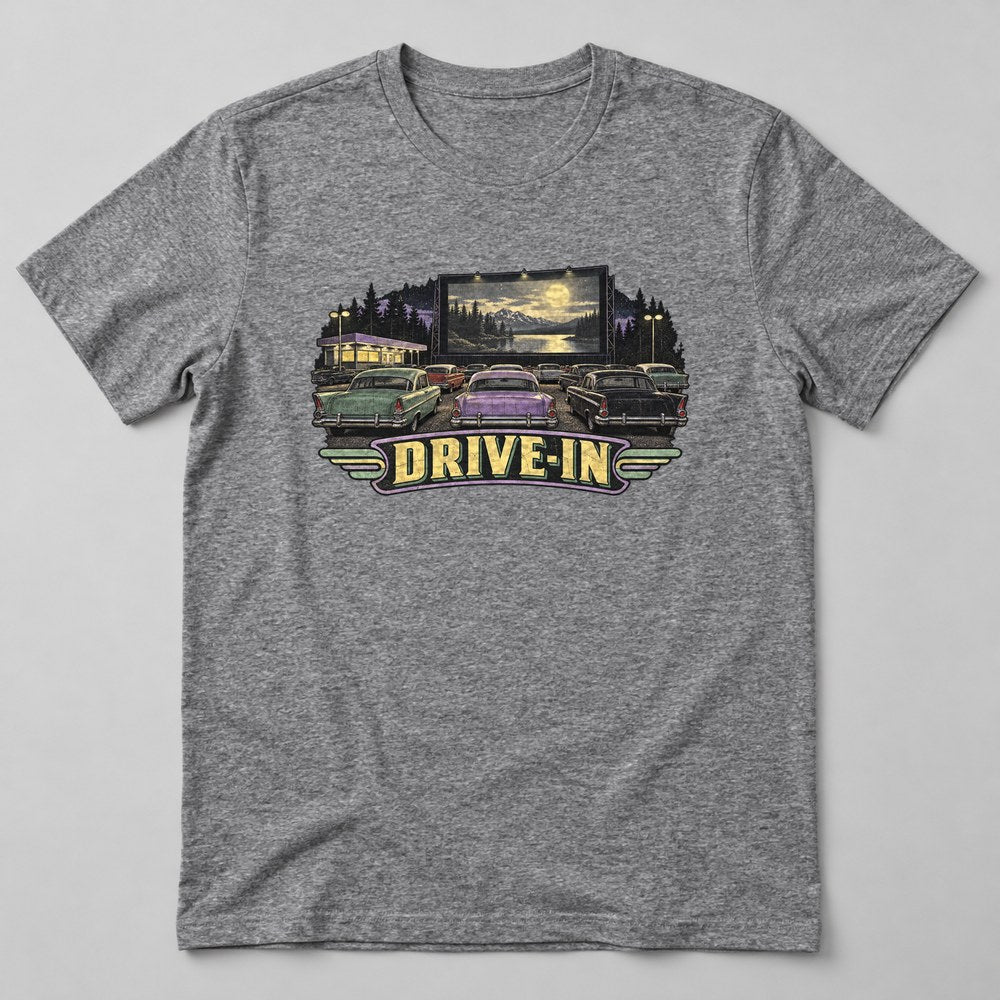 Drive-in T-Shirt in Heather Grey