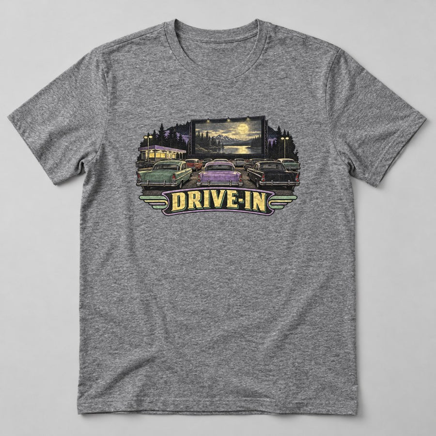 Drive-in T-Shirt in Heather Grey