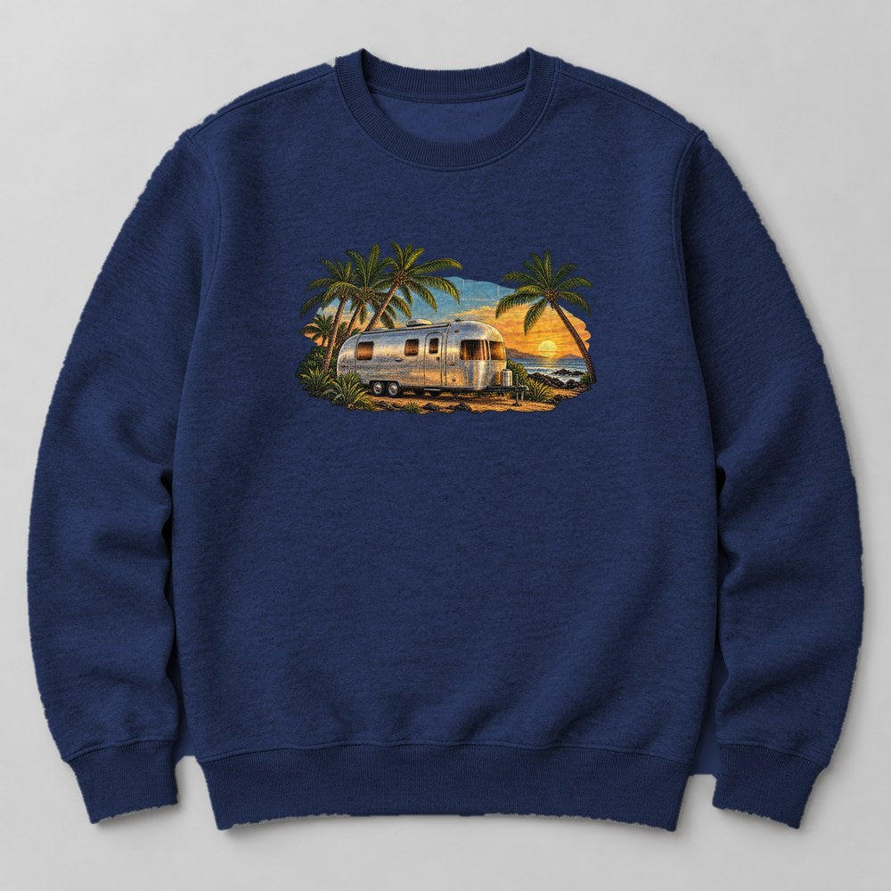 Vintage Trailer Sweatshirt in Navy