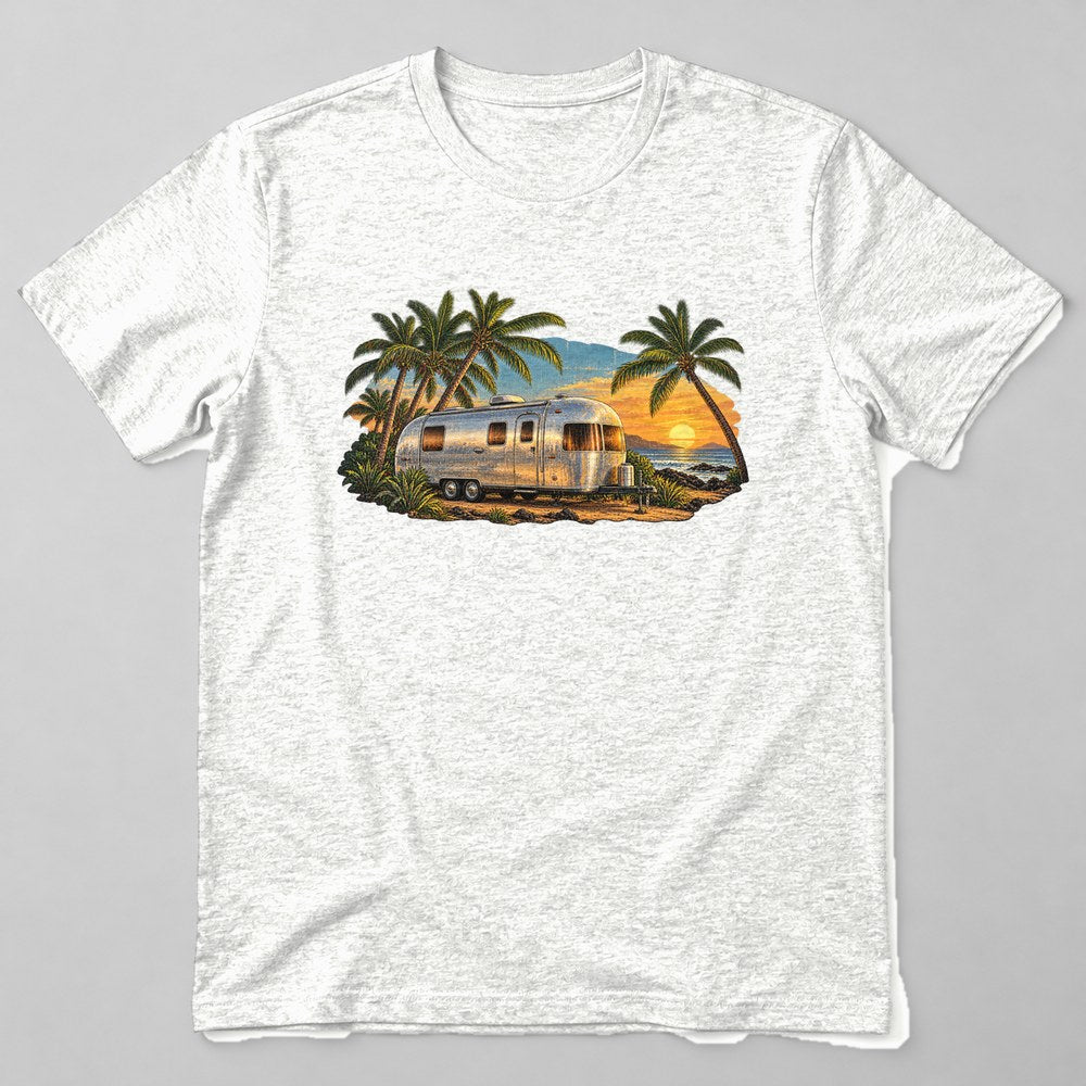 Vintage Trailer T-Shirt in White