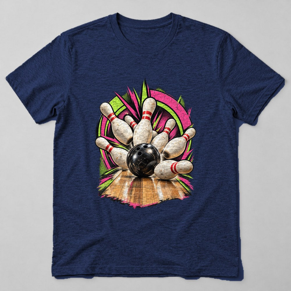 Bowling Pins T-Shirt in Navy