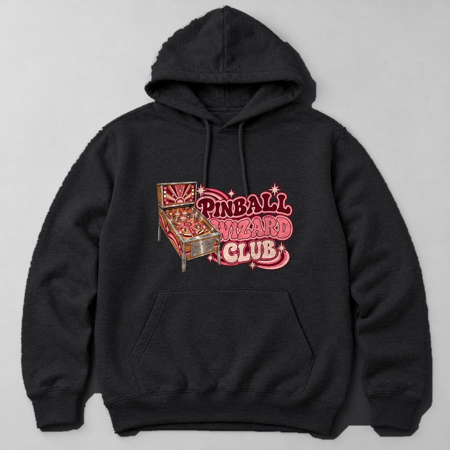 Pinball Wizard Club Hoodie in Black
