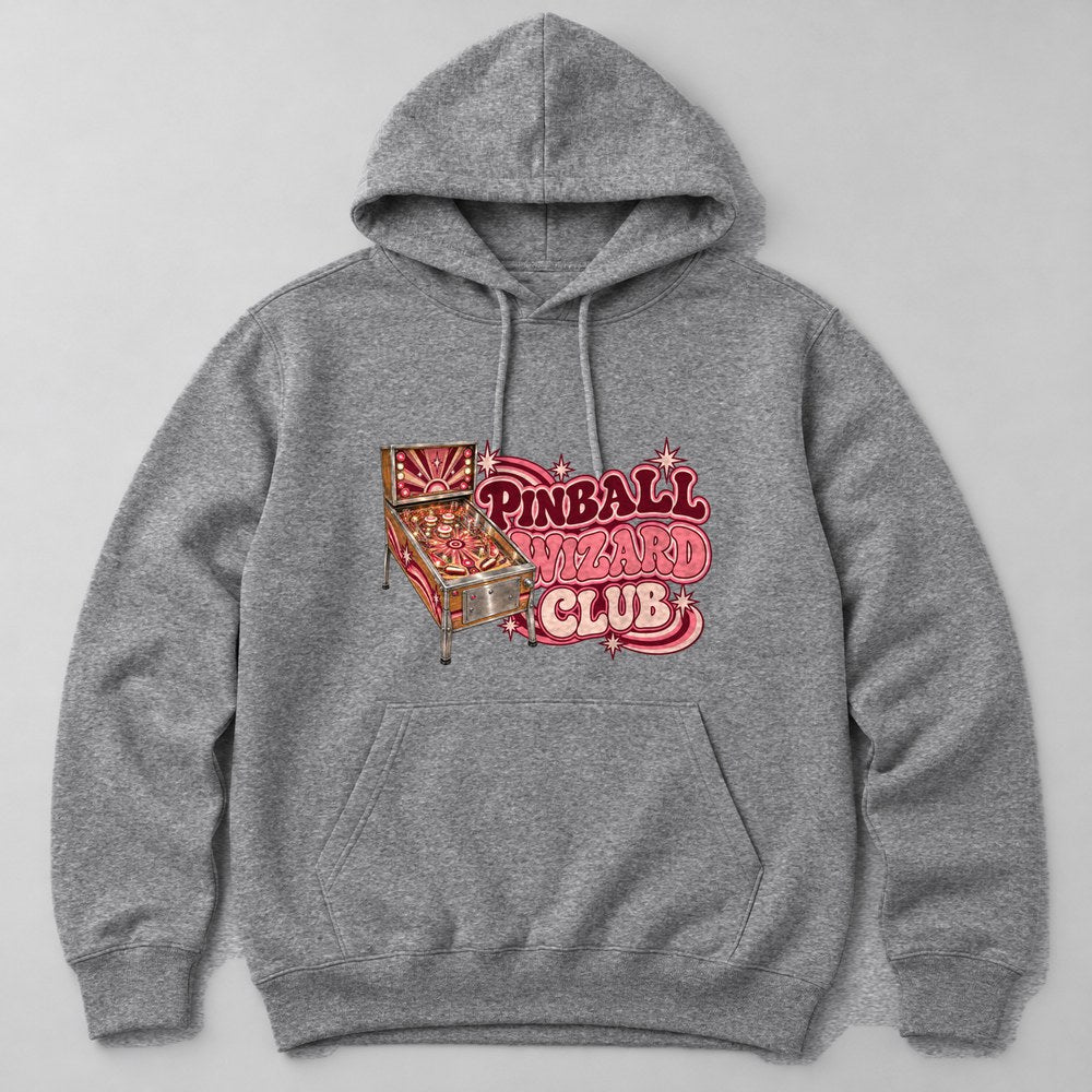 Pinball Wizard Club Hoodie in Heather Grey