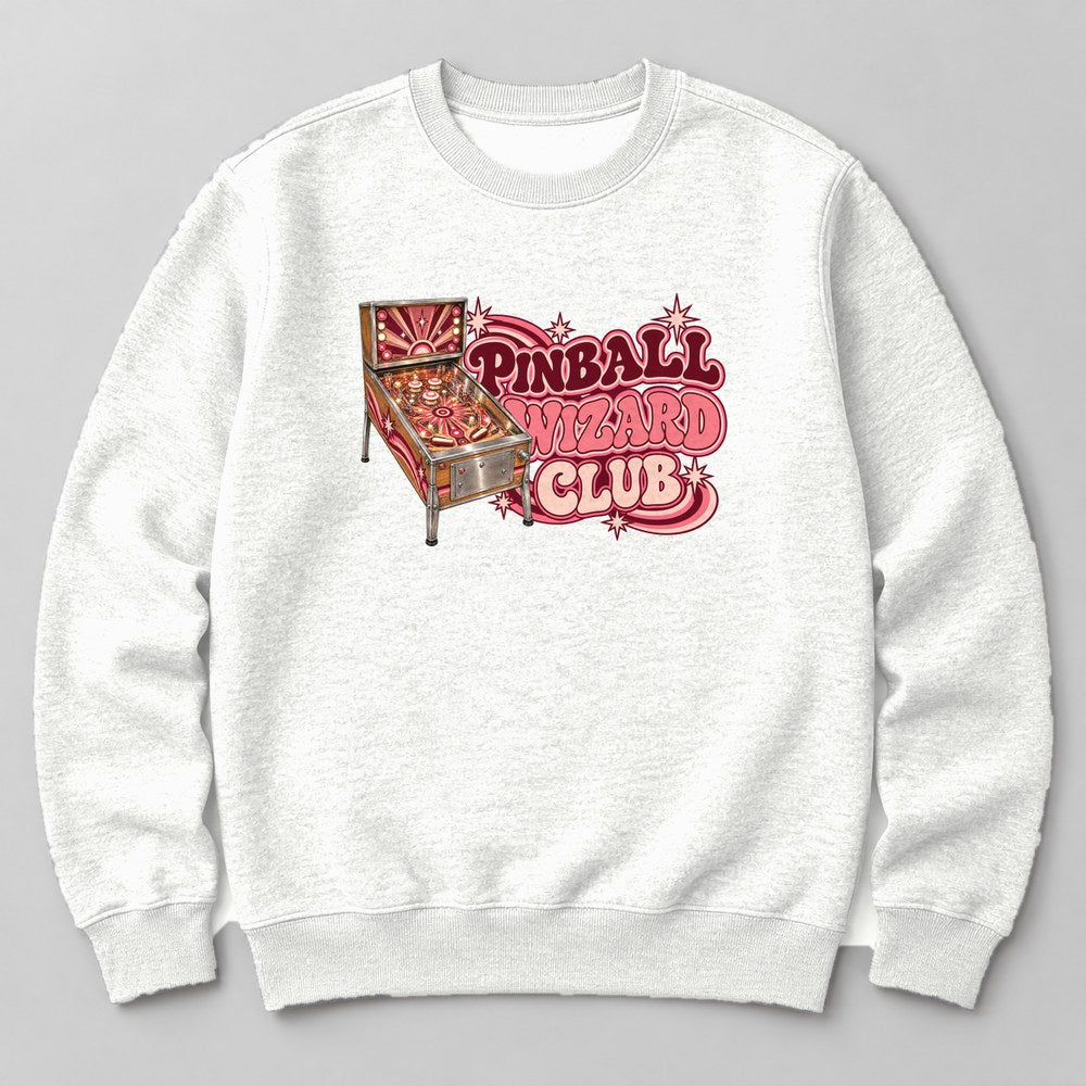 Pinball Wizard Club Sweatshirt in White