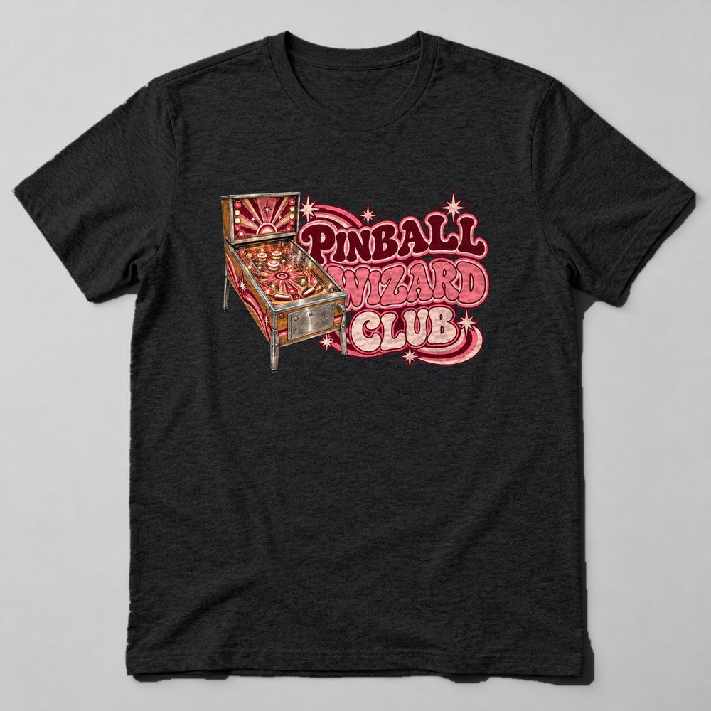 Pinball Wizard Club T-Shirt in Black