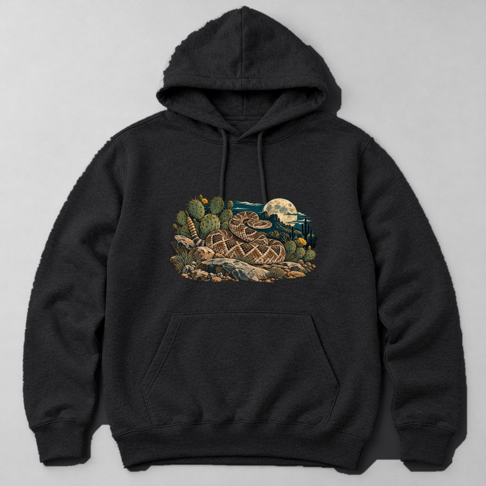 Rattlesnake Hoodie in Black