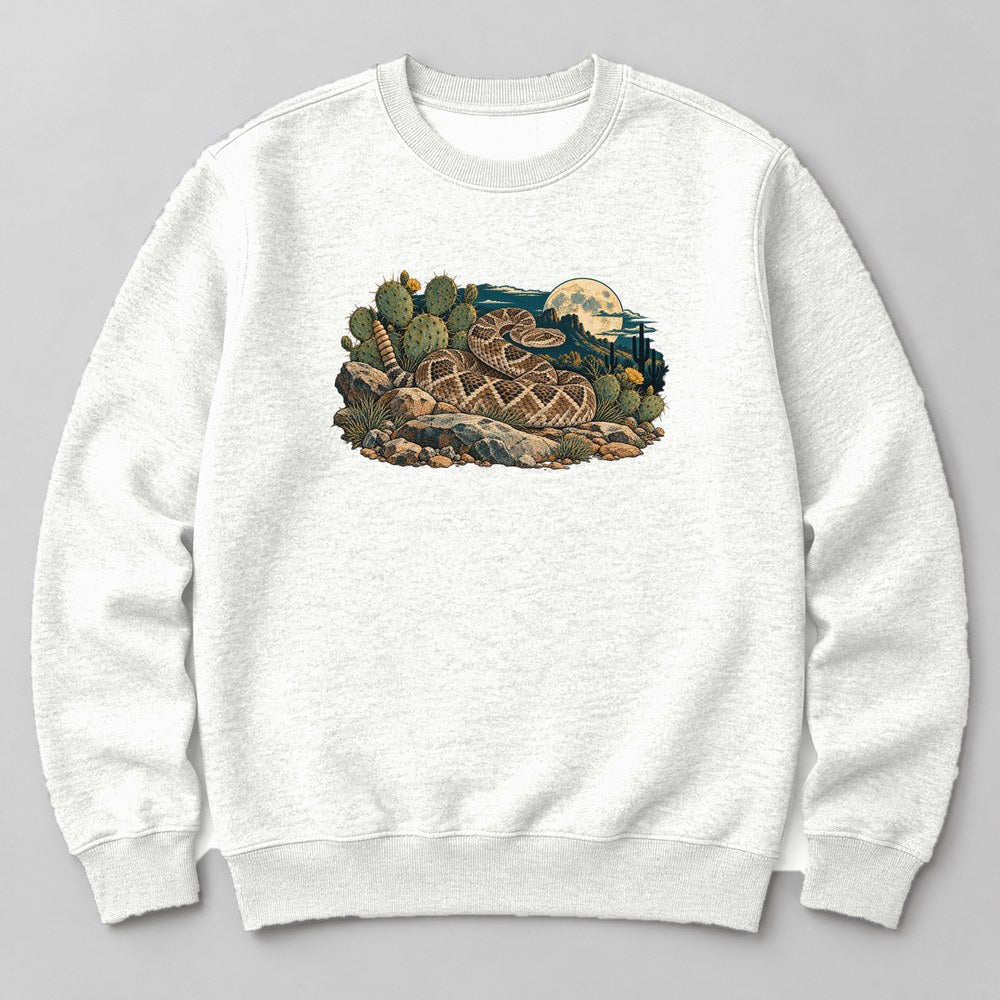 Rattlesnake Sweatshirt in White