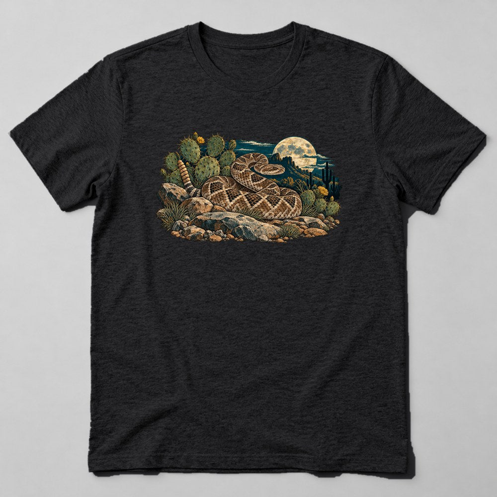 Rattlesnake T-Shirt in Black