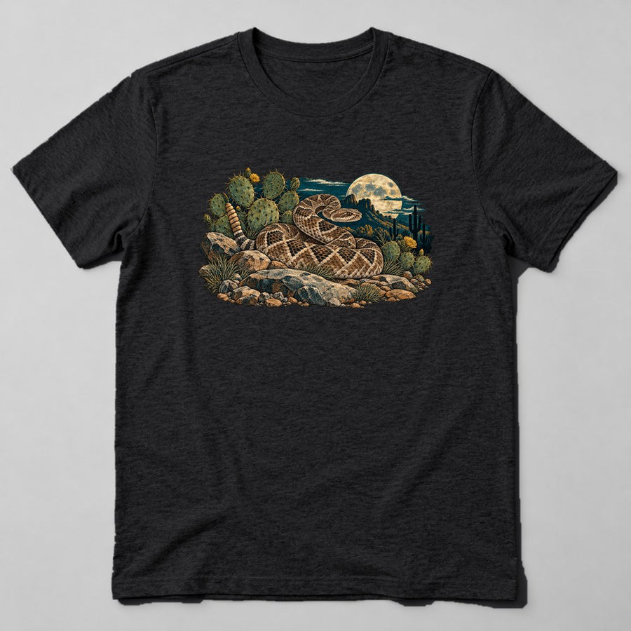Rattlesnake T-Shirt in Black