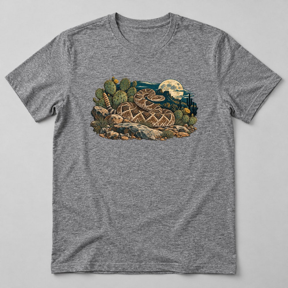 Rattlesnake T-Shirt in Heather Grey