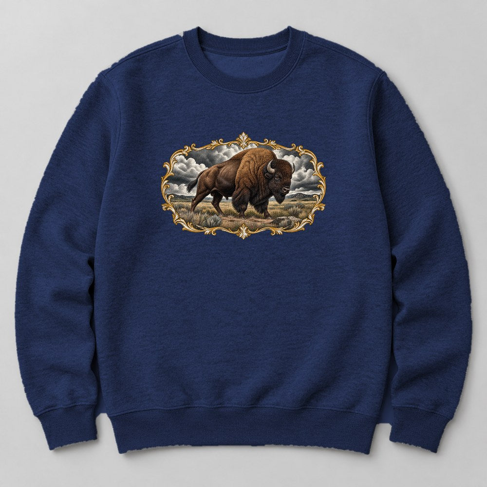 Bison Plains Sweatshirt in Navy