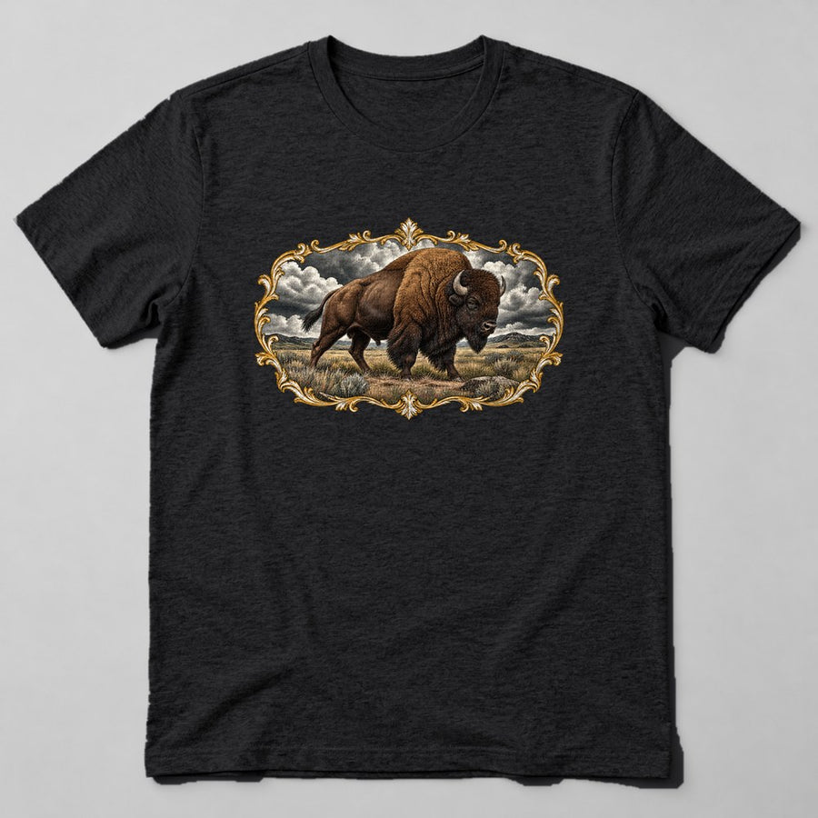 Bison Plains T-Shirt in Black