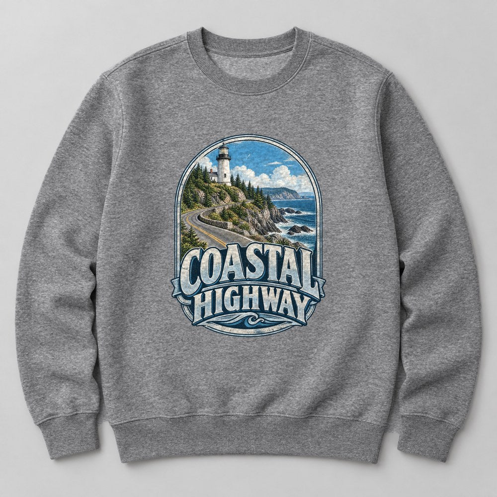 Coastal Highway Sweatshirt in Heather Grey