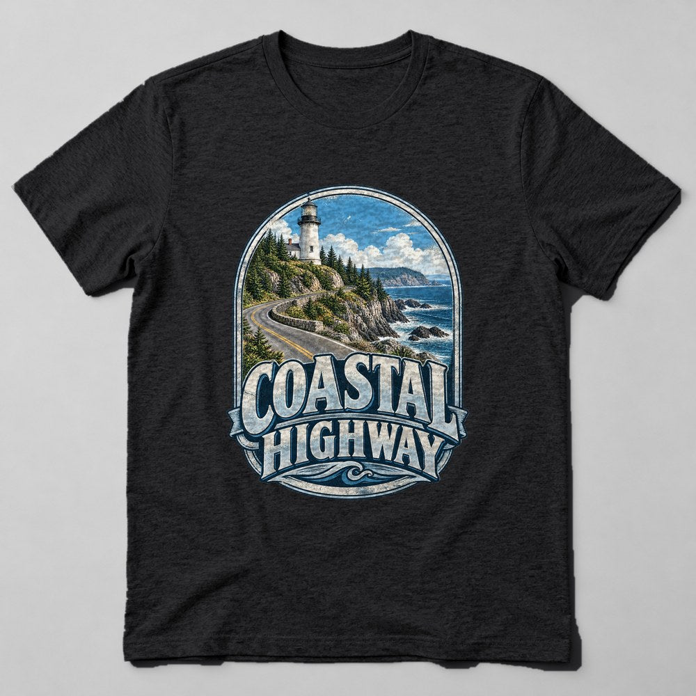 Coastal Highway T-Shirt in Black