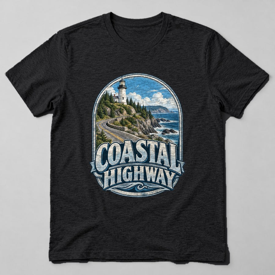 Coastal Highway T-Shirt in Black