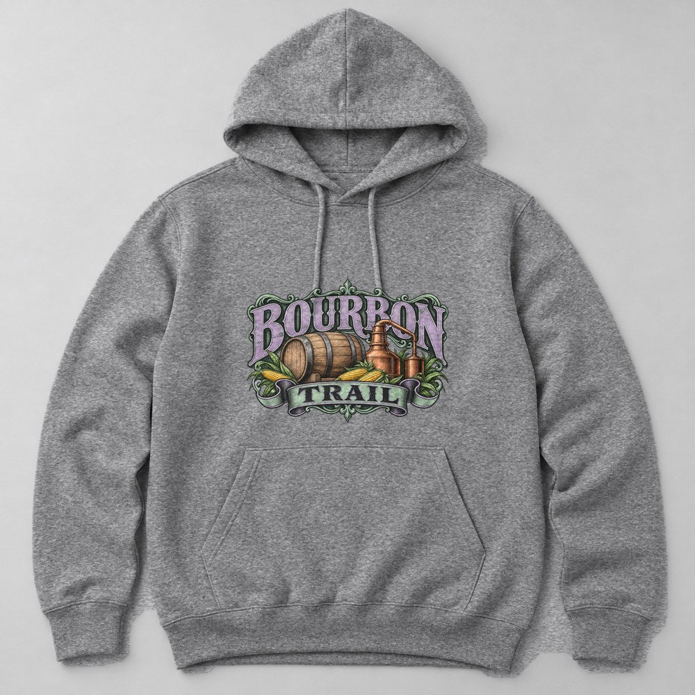 Bourbon Trail Hoodie in Heather Grey