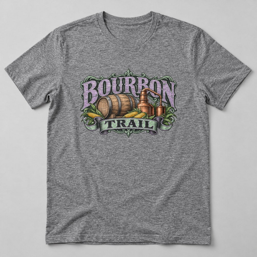 Bourbon Trail T-Shirt in Heather Grey