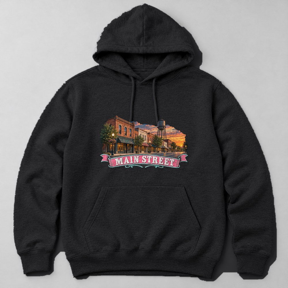 Main Street Hoodie in Black