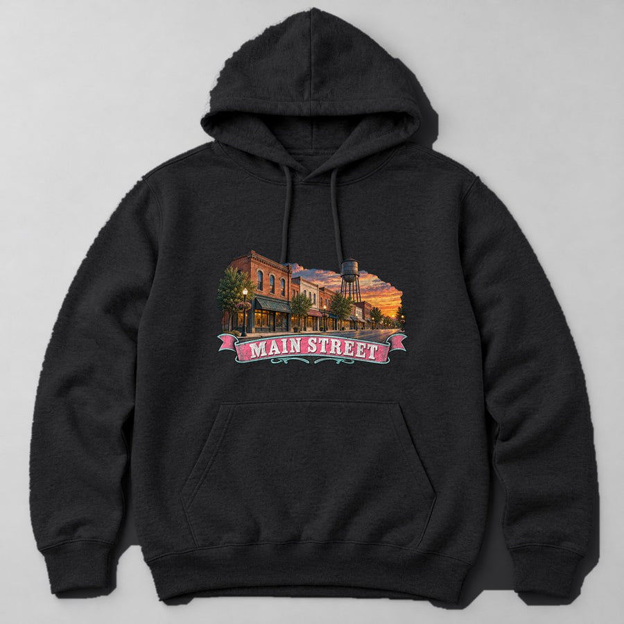Main Street Hoodie in Black