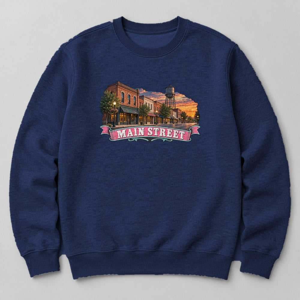 Main Street Sweatshirt in Navy