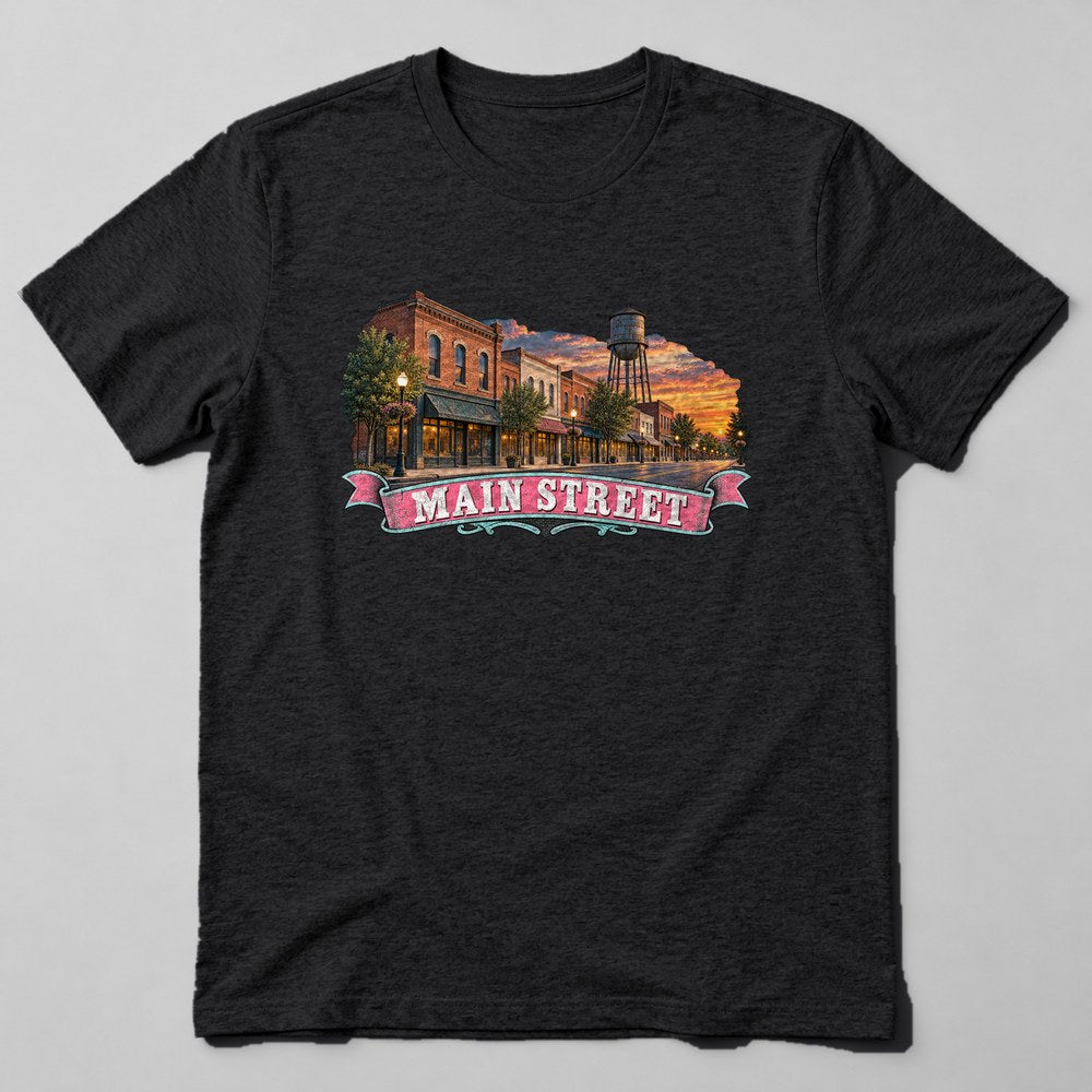 Main Street T-Shirt in Black