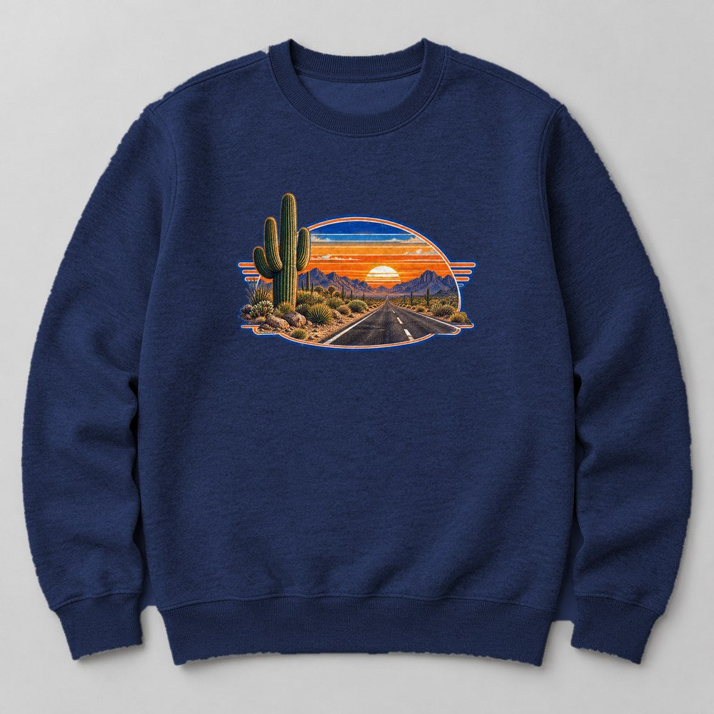 Roadside Cactus Sweatshirt in Navy