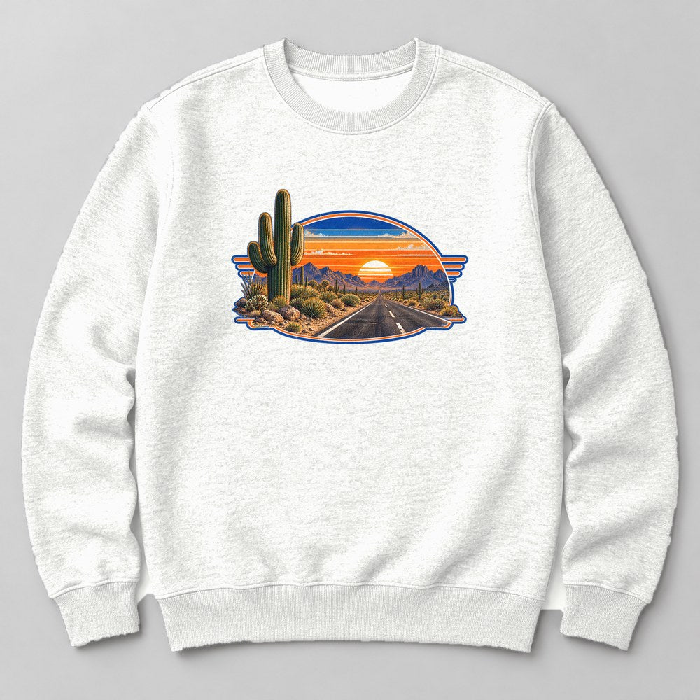 Roadside Cactus Sweatshirt in White