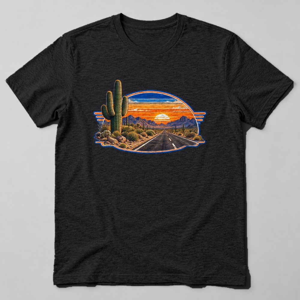 Roadside Cactus T-Shirt in Black