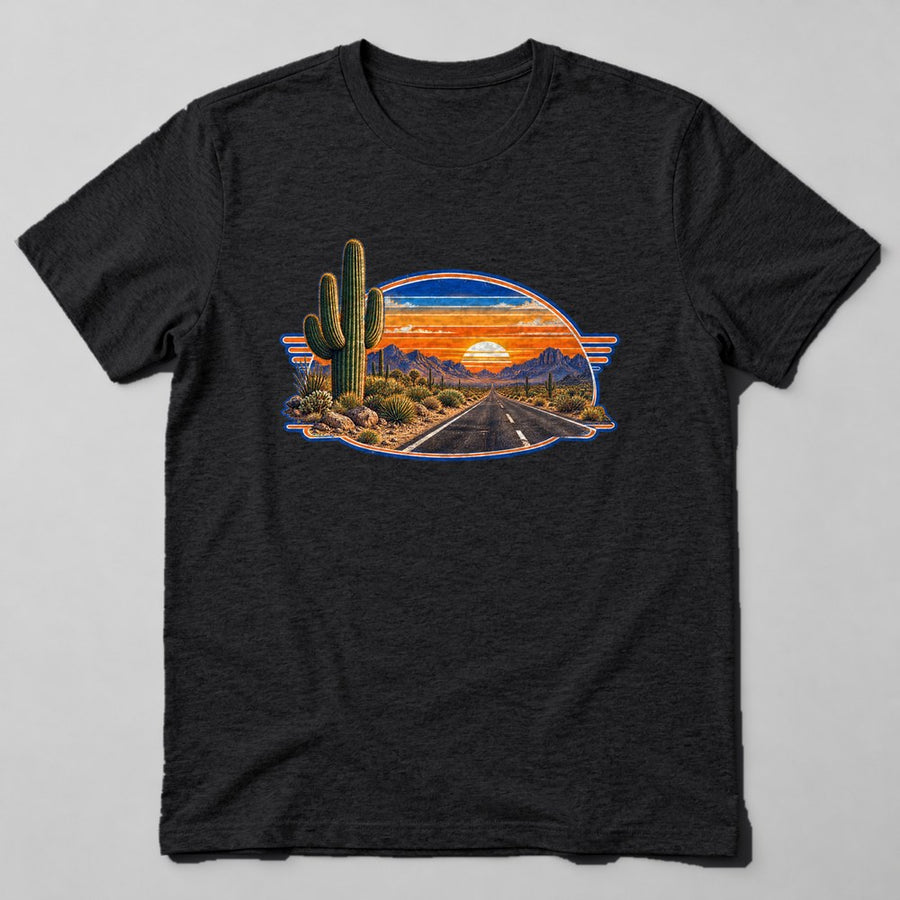 Roadside Cactus T-Shirt in Black