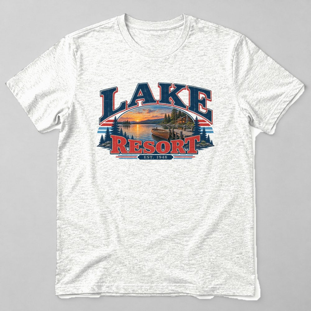 Lake Resort Est. 1948 T-Shirt in White